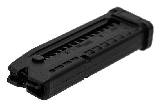 Black polymer magazine for Sig P322.